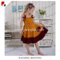 kids boutique Corduroy mustard&burgundy suit-dress